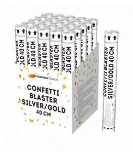 40 cm confetti - gold/silver metallic