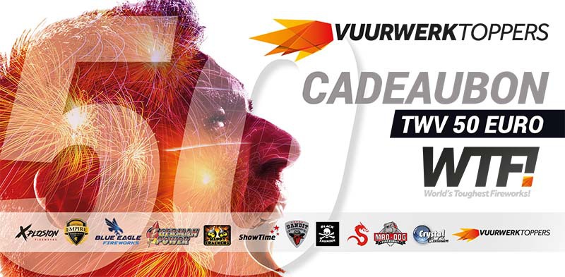 Vuurwerktoppers cadeaubon