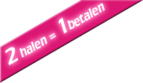 2 halen 1 betalen